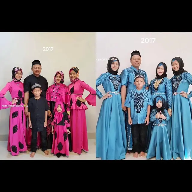 Keren, Ini Potret Foto Keluarga Jalani 8 Kali Lebaran yang Kompak Banget