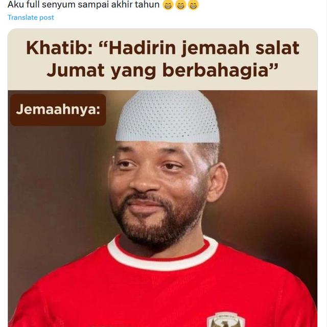 6 Meme 'Hadirin Jamaah Shalat Jumat yang Berbahagia' Ini Kocak, Jadi Andalan