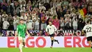 Gol kedua Jerman tercipta di menit ke-69 lewat aksi Nadiem Amiri. (INA FASSBENDER/AFP)