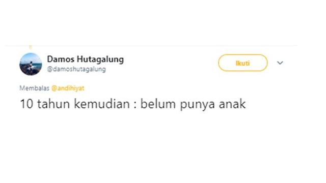 Cuitan kocak (Sumber: Twitter/damoshutugalung)