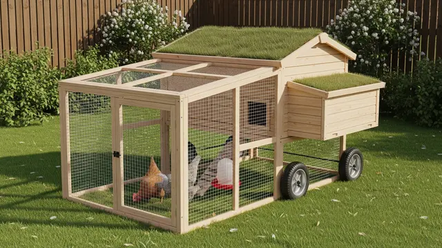 Desain Kandang Ayam dengan Atap Rumput Hidup/Gemini AI