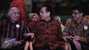 Ketua DPD Irman Gusman (tengah) ketika menghadiri acara Deklarasi PIM di Jakarta Convention Centre, Senayan, Jakarta, Sabtu (21/5). PIM didirikan untuk mengentaskan permasalahan-permasalahan sosial di masyarakat. (Liputan6.com/Faizal Fanani)