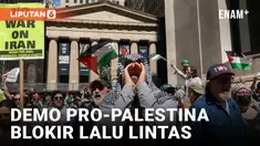 Demonstran Pro-Palestina Blokir Lalu Lintas Menuju Bandara Chicago