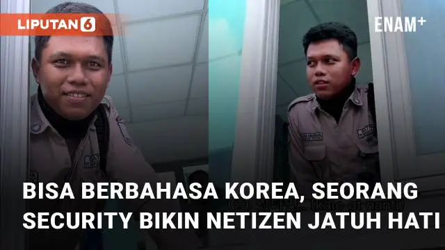 Aksi seorang security fasih berbahasa korea menarik perhatian