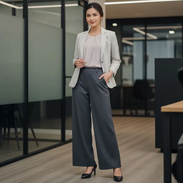 Model Baju Kerja Wanita Setelan Celana Panjang