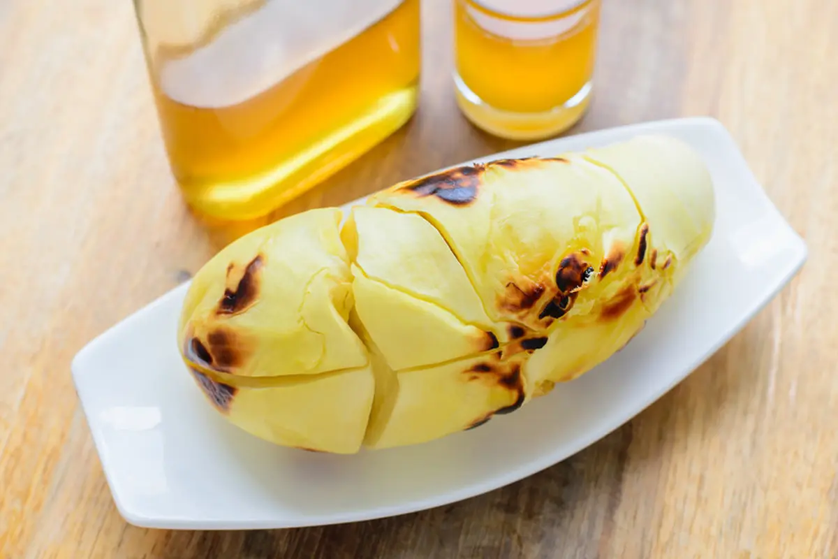 resep durian bakar