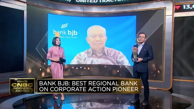 bank bjb Sabet Penghargaan Best Regional Bank on Corporate Action Pioneer di Road to CNBC Indonesia Awards 2024