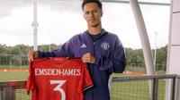 Harley Emsden-James resmi bergabung dengan Manchester United. (Manchester United FC Official)