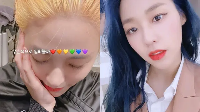 rambut biru