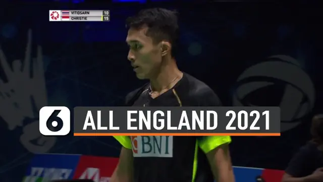 VIDEO: Jonatan Christie Maju ke Babak Kedua All England 2021