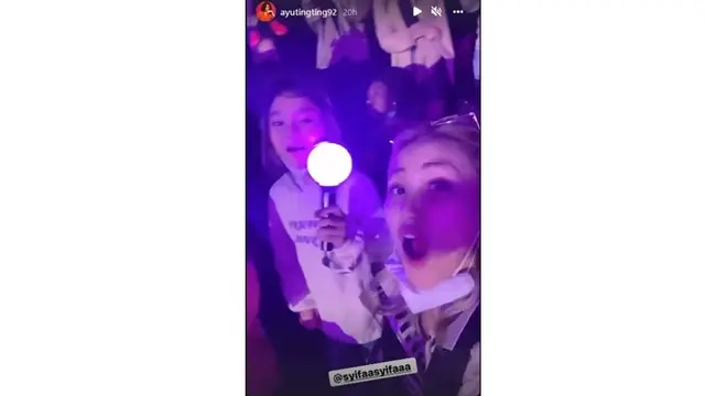 7 Momen Ayu Ting Ting dan Bilqis Nonton Konser BTS di Los Angeles, Seru Banget