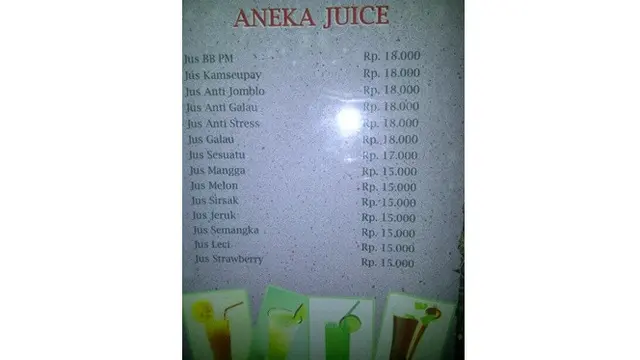 5 Tulisan di Daftar Menu Ini Nyeleneh, Bikin Geleng Kepala