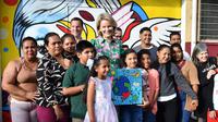 Ratu Belgia, Mathilde, melakukan kunjungan kerja ke Kosta Rika. (dok. Instagram @unicefbelgium/https://www.instagram.com/p/DF-fBMZo_oP/?hl=en&img_index=3/Dinny Mutiah)