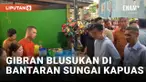 Sambil Beli Camilan, Gibran Blusukan di Sungai Kapuas