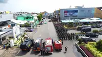 Persiapan pemerintah Halmahera Tengah menyambut kedatangan Presiden Jokowi. (Liputan6.com/Hairi Hiar)