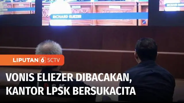 Saat sidang pembacaan vonis Richard Eliezer, LPSK menggelar nonton bareng alias nobar. Suasana bahagia pun menggema sesaat setelah Majelis Hakim membacakan vonis.