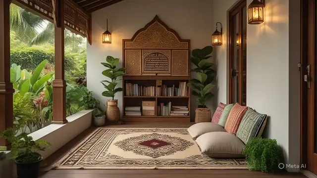 Desain Teras Rumah Islami yang Asri