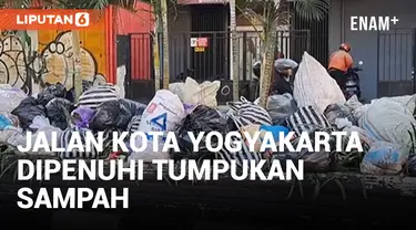 Tumpukan Sampah Liar Penuhi Jalan Kota Yogyakarta