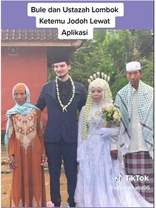 Viral Ustazah Asal Lombok Dinikahi Bule Belgia, Sampai Salat Istikharah 7 Kali