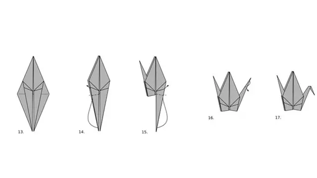 Cara Membuat Burung dari Kertas Origami