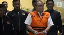 Hendarto ditahan usai menjalani pemeriksaan perkara dugaan tindak pidana korupsi terkait pemberian fasilitas kredit oleh LPEI kepada beberapa pihak. (Liputan6.com/Helmi Fithriansyah)