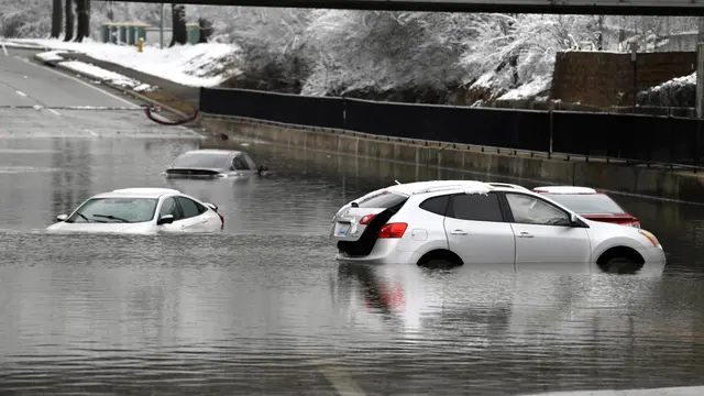 Banjir di Louisville, Kentucky, AS. (AP)