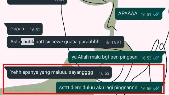 6 Chat Orang Puji Pacar Cantik Ini Bikin Jomblo Iri