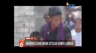 Kehadiran Zohri menjadi hiburan dan pengobat rindu keluarga serta warga di kampungnnya.