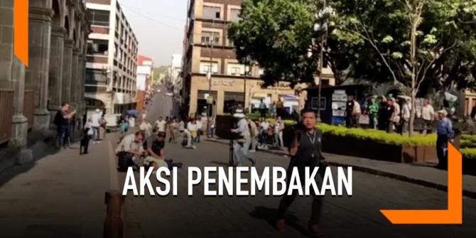 VIDEO: Mencekam, Detik-Detik Demonstran Meksiko Ditembak Mati