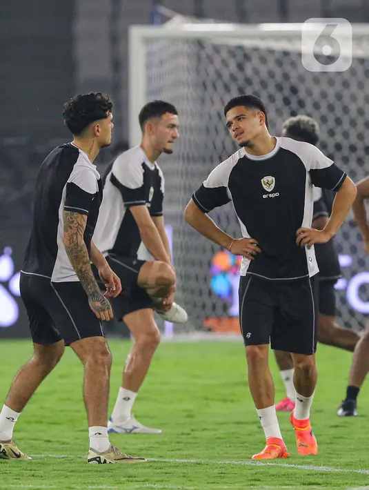 Sebelumnya, sejak Senin (11/11/2024), skuad timnas Indonesia sudah berkumpul dan beberapa kali menggelar latihan bersama. (Liputan6.com/Angga Yuniar)