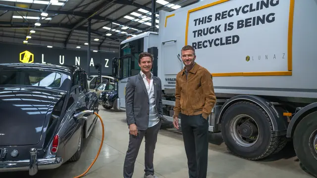David Beckham mengambil 10 persen saham Lunaz (Carscoops)