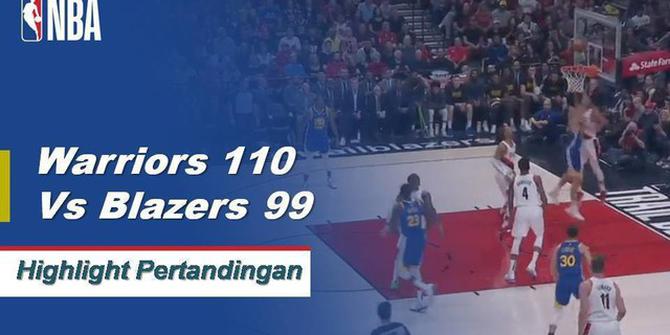 Cuplikan Pertandingan NBA : Warriors 110 vs Blazers 99