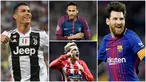Media asal Prancis, L'Equipe, merilis daftar pemain sepak bola dengan gaji perbulan tertinggi. Dalam daftar tersebut bintang Barcelona Lionel Messi menempati posisi teratas mengalahkan Crisitiano Ronaldo. (Foto Kolase AP dan AFP)