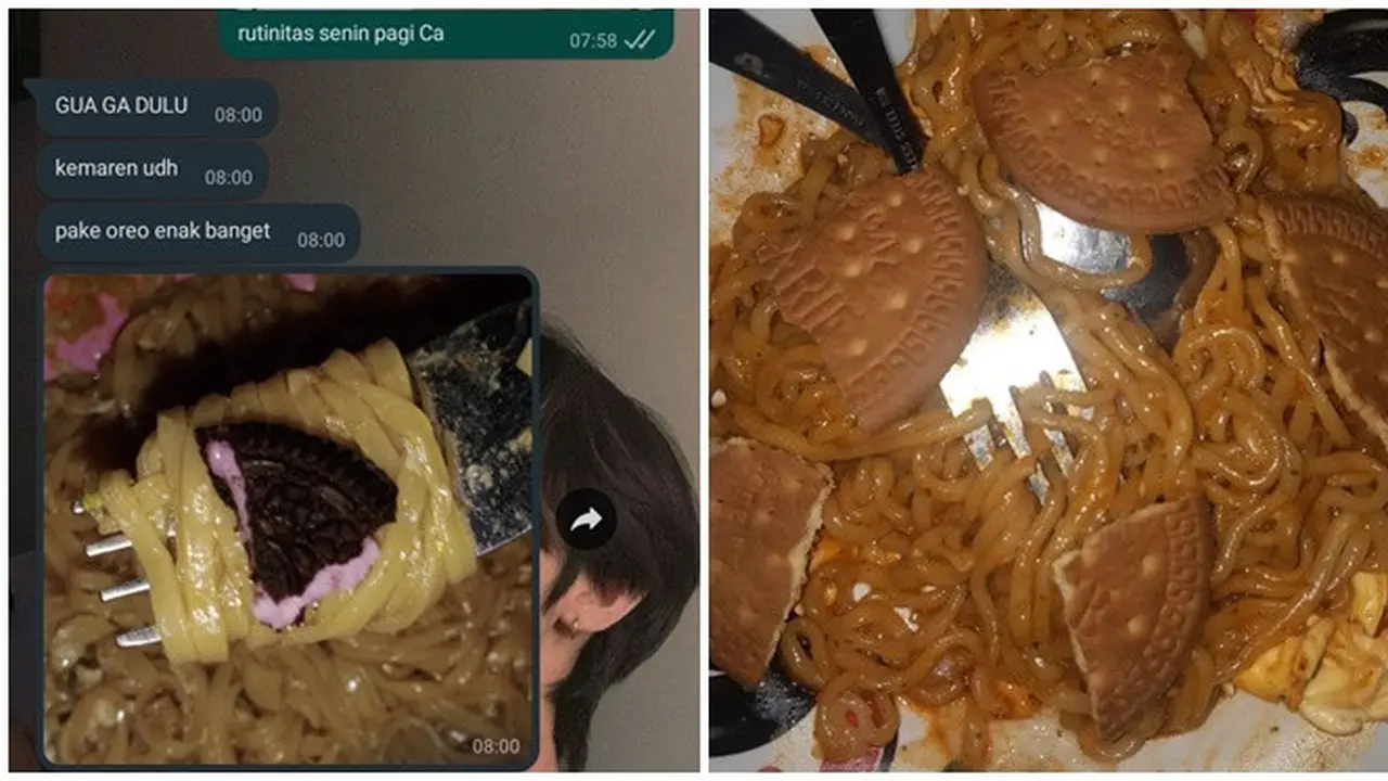 6 Pendamping Makanan Pakai Biskuit Ini Nyeleneh, Bikin Geleng Kepala