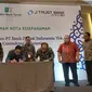 Penandatanganan nota kesepahaman (MoU) antara Badan Bank Tanah dan PT Bank JTrust Indonesia Tbk dan PT JTrust Consulting Indonesia
