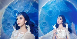 Potret Terbaru Lyodra Ginting Kenakan Busana Model Korset Putih