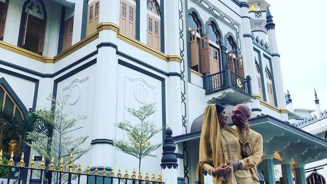 Pernikahan Sajad Ukra dengan Medina (Foto: Liputan6.com/istimewa)