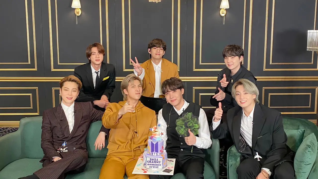 BTS dala Grammy Awards 2021. (Twitter/ bts_bighit)