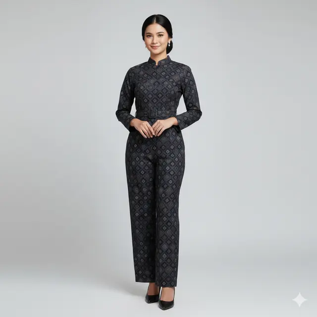 Setelan Batik Wanita Terbaru 2025 untuk Acara Formal. Gemini