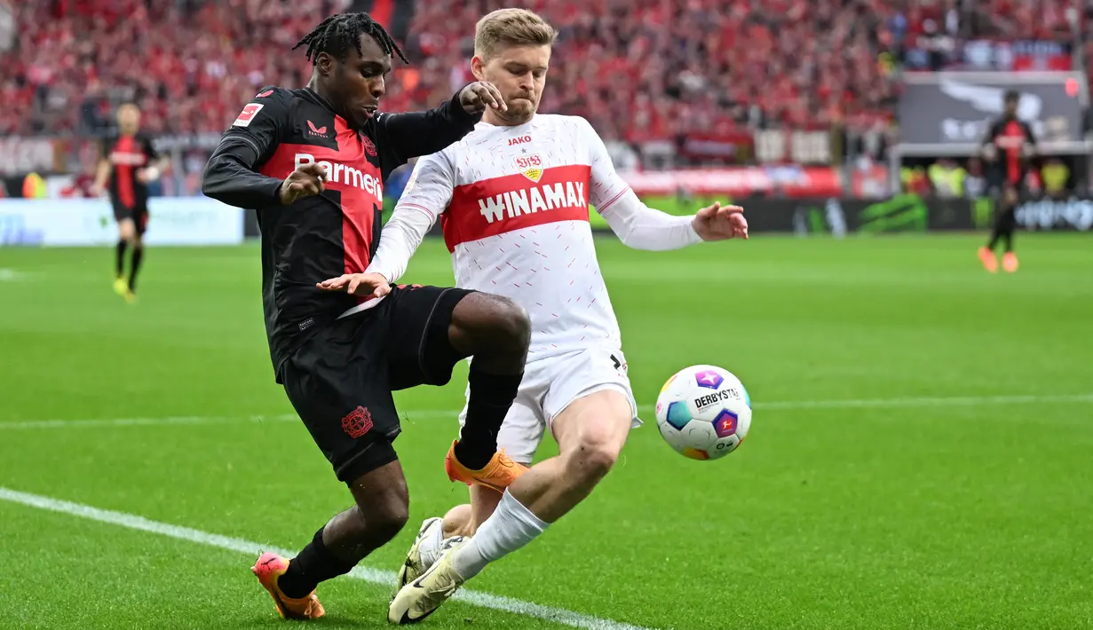 Alhasil, catatan tak terkalahkan Leverkusen masih terus berlanjut hingga 47 laga beruntun. (INA FASSBENDER / AFP)