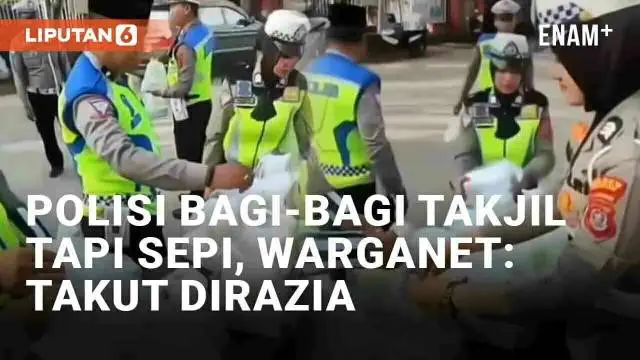 Momen bulan Ramadhan kerap kali diwarnai dengan aksi bagi-bagi takjil di jalanan. Seperti yang baru-baru ini dilakukan Satlantas Polres Bau-Bau, Sulawesi Tenggara. Namun bukannya menyita antusiasme, para pengendara malah tidak ada yang lewat.