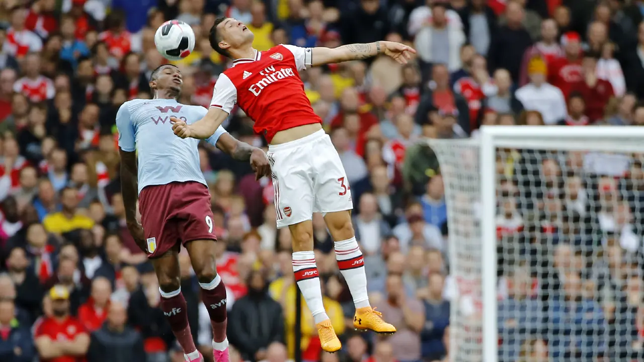 Gol Aubameyang Antar Arsenal Menang Tipis  Atas Aston Villa