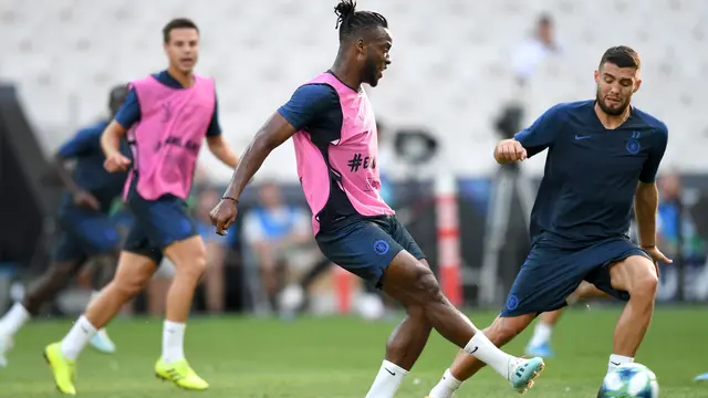 Hadapi Liverpool di Piala Super Eropa, Pemain Chelsea Semangat Berlatih