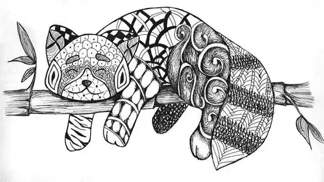 Ilustrasi doodle art hewan | obatrindu.com
