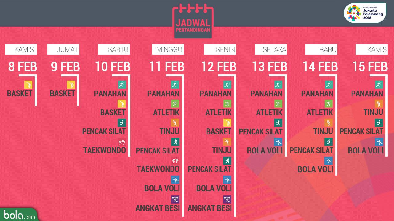 Test Event Asian Games 2018 Jadwal (Bola.com/Adreanus Titus)