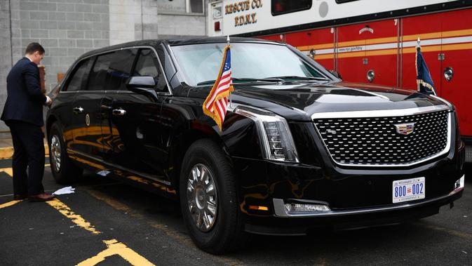 Mobil kepresidenan Donald Trump: limosin Cadillac bernama 