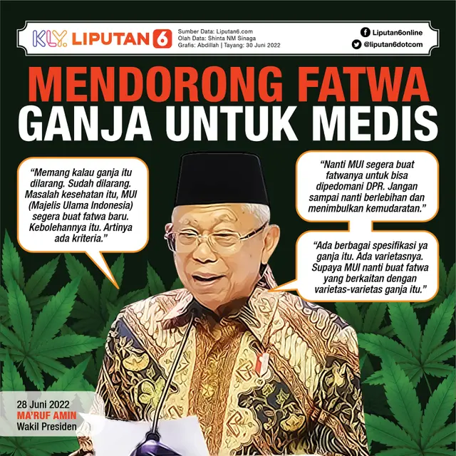 Infografis Mendorong Fatwa Ganja untuk Medis