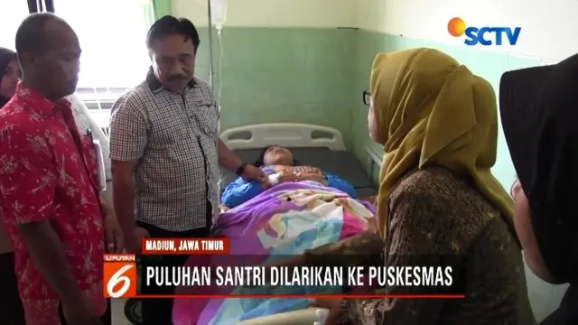 Puluhan santri dan santriwati Ponpes Babussalam, Madiun, keracunan makanan.