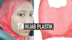Seorang wanita asal Malaysia lupa mengenakan hijab ketika keluar rumah. Dirinya lantas mengenakan plastik sebagai pengganti hijabnya. Kisah kocaknya ini kemudian diunggah sahabatnya di media sosial.