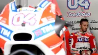 Andrea Dovizioso menilai motor Ducati memiliki kelemahan di tikungan. (AFP/Manan Vatsyayana).
